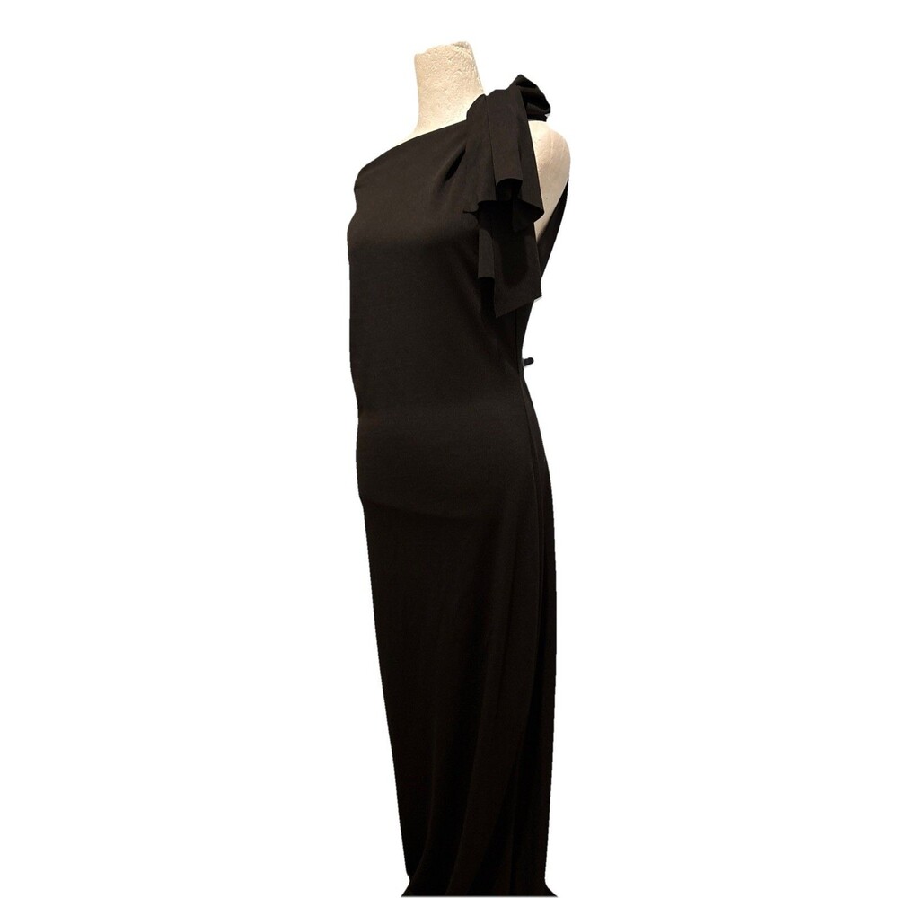 Commense Women's Black Sleeveless One Shoulder Maxi XL - Picture 3 of 6